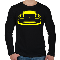 PRINTFASHION Mazda mx5 Sárga - Férfi hosszú ujjú póló - Fekete