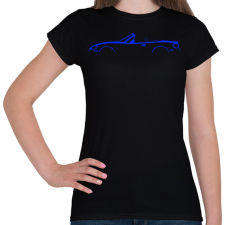 PRINTFASHION Mazda NB kék - Női póló - Fekete női póló