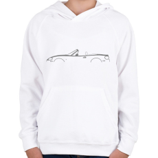 PRINTFASHION Mazda NB Szürke - Gyerek kapucnis pulóver - Fehér