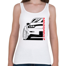 PRINTFASHION Mazda RX7 - Női atléta - Fehér női trikó