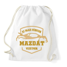 PRINTFASHION Mazdás sofőr - Sportzsák, Tornazsák - Fehér tornazsák