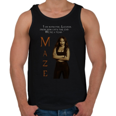 PRINTFASHION maze - Férfi atléta - Fekete