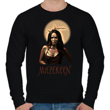 PRINTFASHION MAZEKEEN - Férfi pulóver - Fekete férfi pulóver, kardigán