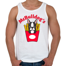 PRINTFASHION mcbulldog - Férfi atléta - Fehér