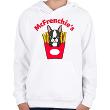 PRINTFASHION mcfrenchie - Gyerek kapucnis pulóver - Fehér gyerek pulóver, kardigán