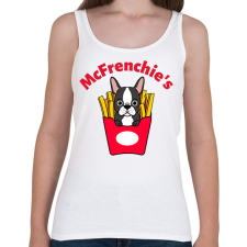 PRINTFASHION mcfrenchie - Női atléta - Fehér női trikó