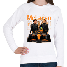 PRINTFASHION Mclaren 2025 - Női pulóver - Fehér
