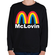 PRINTFASHION McLovin - Gyerek pulóver - Fekete gyerek pulóver, kardigán