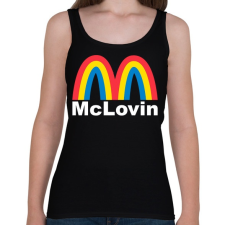 PRINTFASHION McLovin - Női atléta - Fekete női trikó