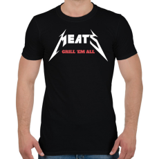 PRINTFASHION Meats - Férfi póló - Fekete