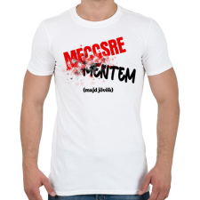 PRINTFASHION Meccsre mentem majd jövök - Férfi póló - Fehér férfi póló