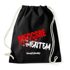 PRINTFASHION Meccsre mentem majd jövök - Sportzsák, Tornazsák - Fekete tornazsák
