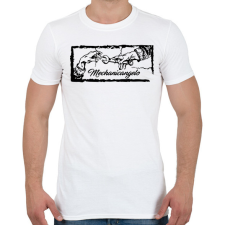 PRINTFASHION Mechanicangelo - Férfi póló - Fehér férfi póló