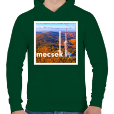 PRINTFASHION mecsek1v1v2vbpngv1 - Férfi kapucnis pulóver - Sötétzöld