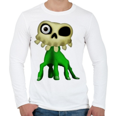 PRINTFASHION Medievil - Férfi hosszú ujjú póló - Fehér