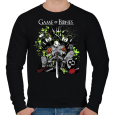 PRINTFASHION MediEvil - Game Of Bones - Férfi pulóver - Fekete