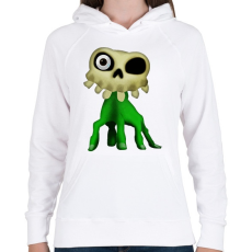 PRINTFASHION Medievil - Női kapucnis pulóver - Fehér