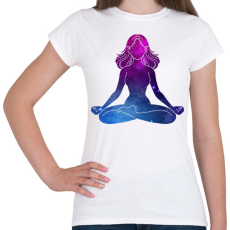 PRINTFASHION Meditáció - Női póló - Fehér