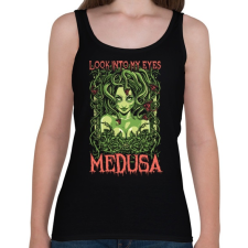 PRINTFASHION Medusa - Női atléta - Fekete női trikó