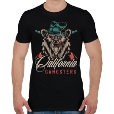 PRINTFASHION Medve 04 - California Gangsters - Férfi póló - Fekete férfi póló