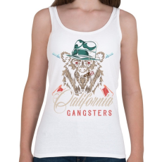 PRINTFASHION Medve 04 - California Gangsters - Női atléta - Fehér