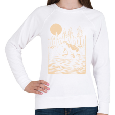 PRINTFASHION Medve bocs - Női pulóver - Fehér női pulóver, kardigán