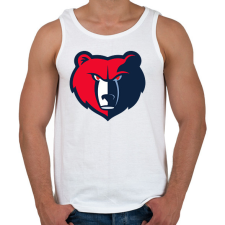 PRINTFASHION Medve - Férfi atléta - Fehér atléta, trikó