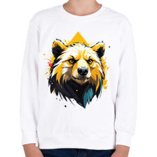 PRINTFASHION Medve - Gyerek pulóver - Fehér gyerek pulóver, kardigán