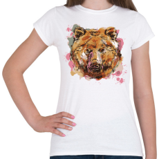 PRINTFASHION Medve - Női póló - Fehér