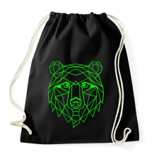 PRINTFASHION Medve vektor - Sportzsák, Tornazsák - Fekete tornazsák