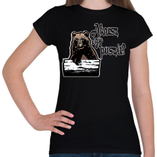 PRINTFASHION medvepuszi - Női póló - Fekete női póló