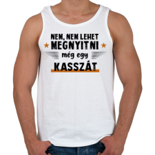 PRINTFASHION Még egy kassza - Férfi atléta - Fehér atléta, trikó