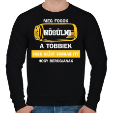 PRINTFASHION Meg fogok nősülni - Sörösdoboz - Fehér - Férfi pulóver - Fekete
