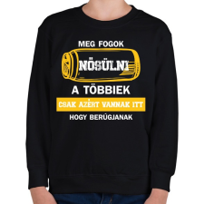 PRINTFASHION Meg fogok nősülni - Sörösdoboz - Fehér - Gyerek pulóver - Fekete gyerek pulóver, kardigán