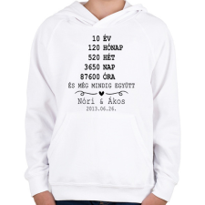 PRINTFASHION Még mindig együtt - Gyerek kapucnis pulóver - Fehér gyerek pulóver, kardigán