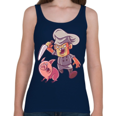 PRINTFASHION Meg ne fogd a malac.. - Női atléta - Sötétkék