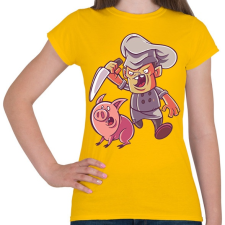 PRINTFASHION Meg ne fogd a malac.. - Női póló - Sárga női póló