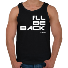 PRINTFASHION Meg visszaterek - T-800 - Férfi atléta - Fekete
