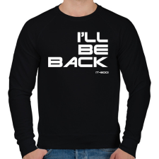 PRINTFASHION Meg visszaterek - T-800 - Férfi pulóver - Fekete férfi pulóver, kardigán