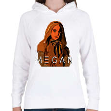 PRINTFASHION megan doll - Női kapucnis pulóver - Fehér