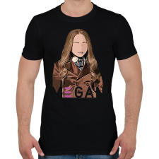 PRINTFASHION Megan - Férfi póló - Fekete férfi pulóver, kardigán