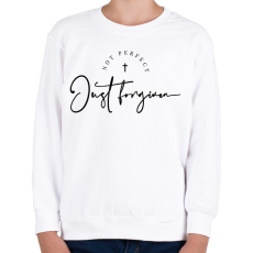 PRINTFASHION Megbocsátás - Gyerek pulóver - Fehér