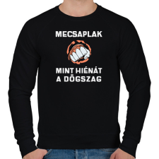 PRINTFASHION Megcsaplak, mint hiénát a dögszag - Férfi pulóver - Fekete férfi pulóver, kardigán