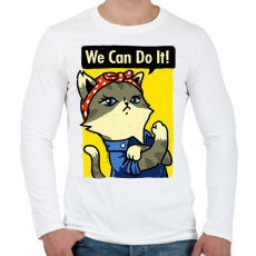 PRINTFASHION Megcsináljuk! - Férfi hosszú ujjú póló - Fehér