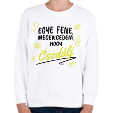 PRINTFASHION Megengedem, hogy csodálj - Sárga - Gyerek pulóver - Fehér gyerek pulóver, kardigán