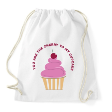 PRINTFASHION Meggyes muffin - Sportzsák, Tornazsák - Fehér tornazsák