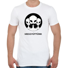 PRINTFASHION MEGGYÜTTÜNK - Férfi póló - Fehér férfi póló