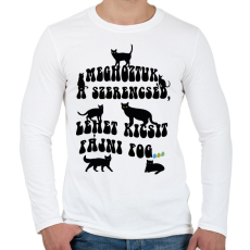 PRINTFASHION Meghoztuk a szerencséd - Férfi hosszú ujjú póló - Fehér