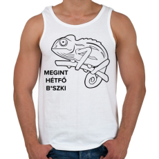 PRINTFASHION Megint hétfő - Férfi atléta - Fehér