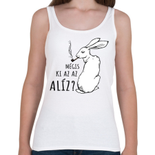 PRINTFASHION Mégis ki az az Alíz? - Női atléta - Fehér női trikó